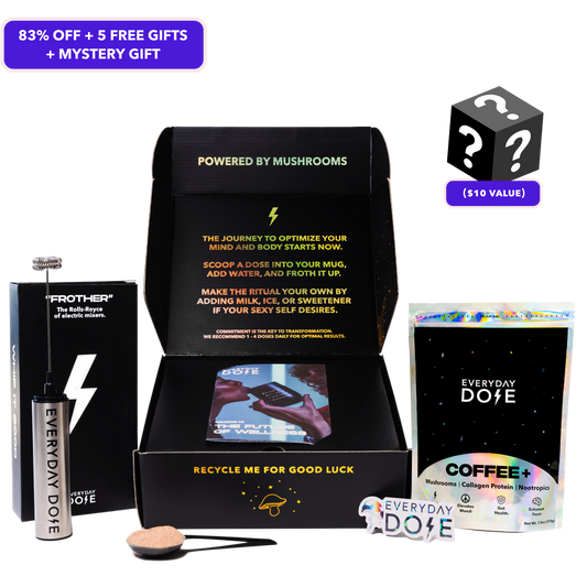 30 Servings of Mushroom Coffee + FREE Starter Kit (83% OFF + Mystery Gift Special)